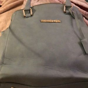 Blue Michael Kors bag